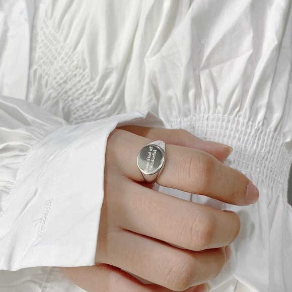 Lagom Studio Jewelry - 💕 LAST ONE some kind of wonderful Signet Ring Sterling Silver